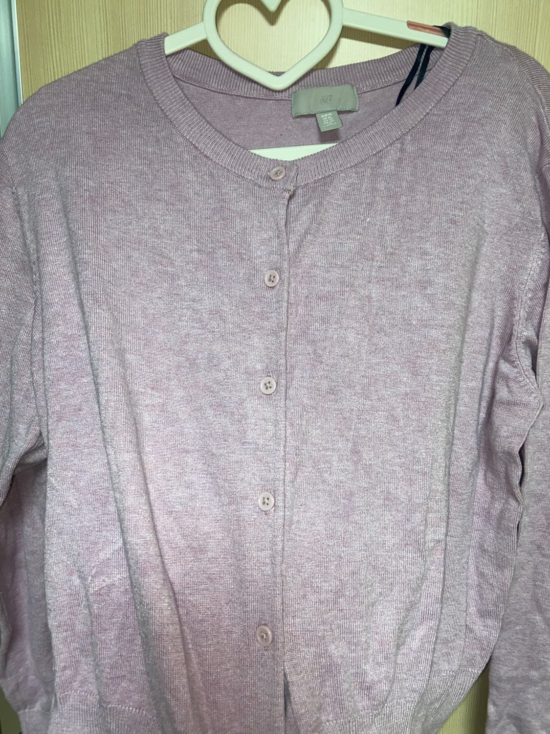 H&M 핑크 라벤더 가디건 XL 상품이미지1