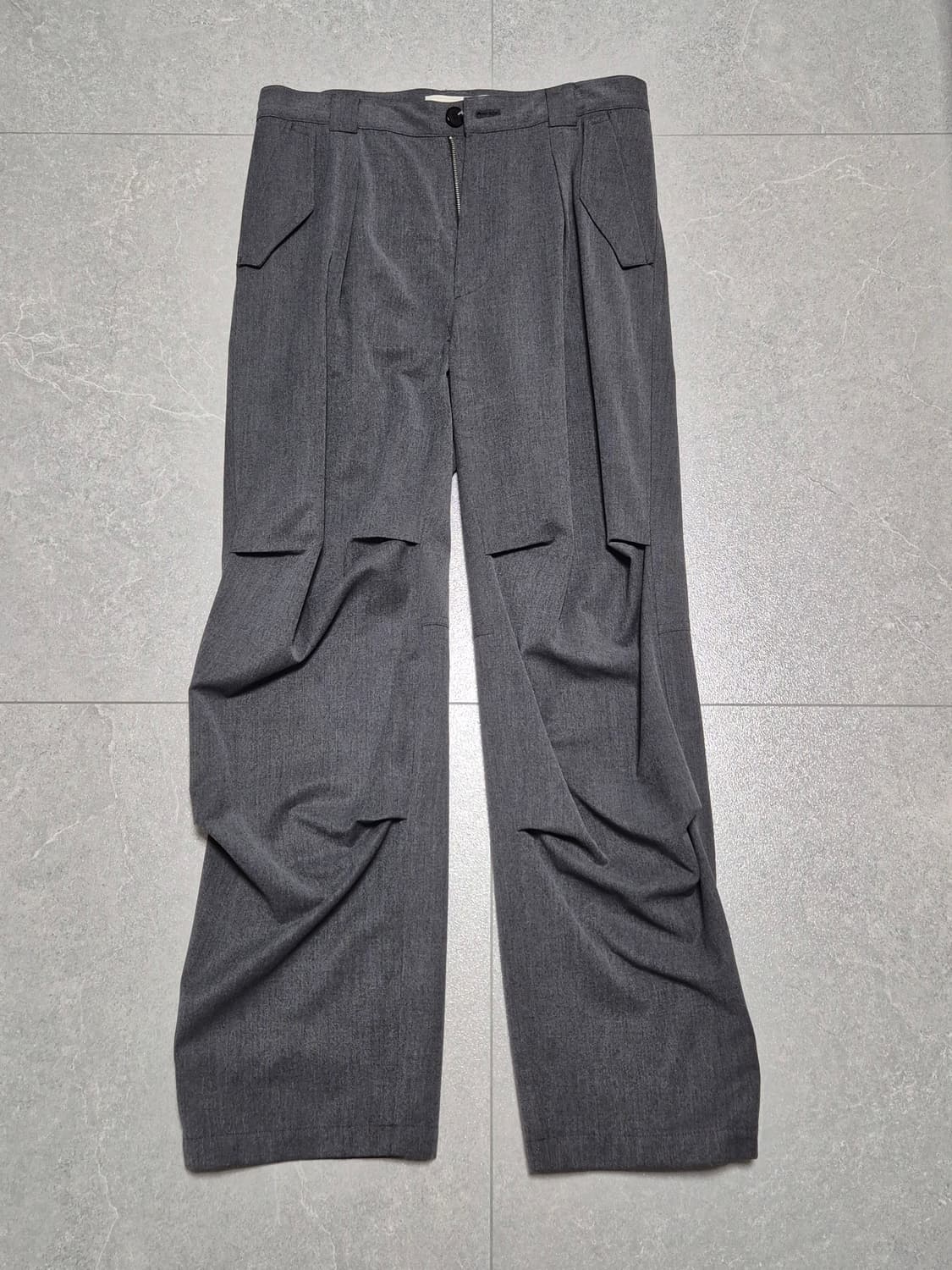 애프터프레이 테크니컬 울 팬츠 차콜 M 상품이미지1