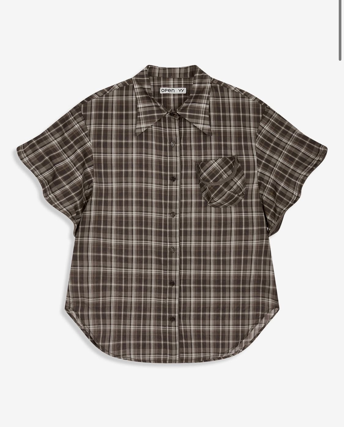 Openyy Wire-Cuff Check Shirt 상품이미지1