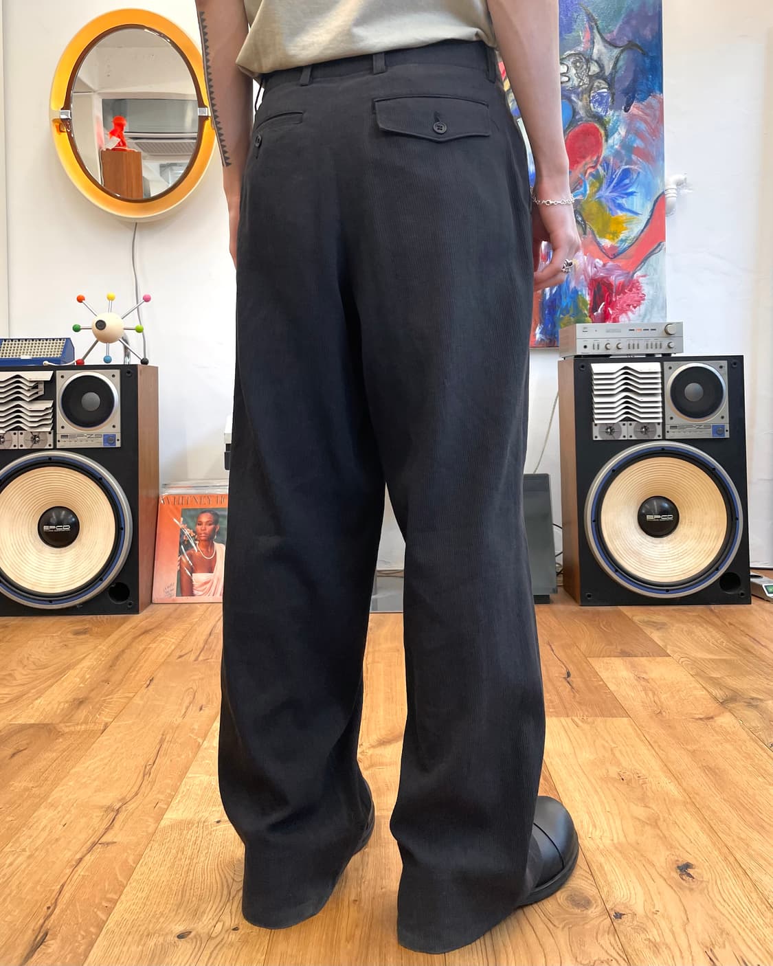 [M] 요지야마모토 aar 스트라이프 팬츠 상품이미지2