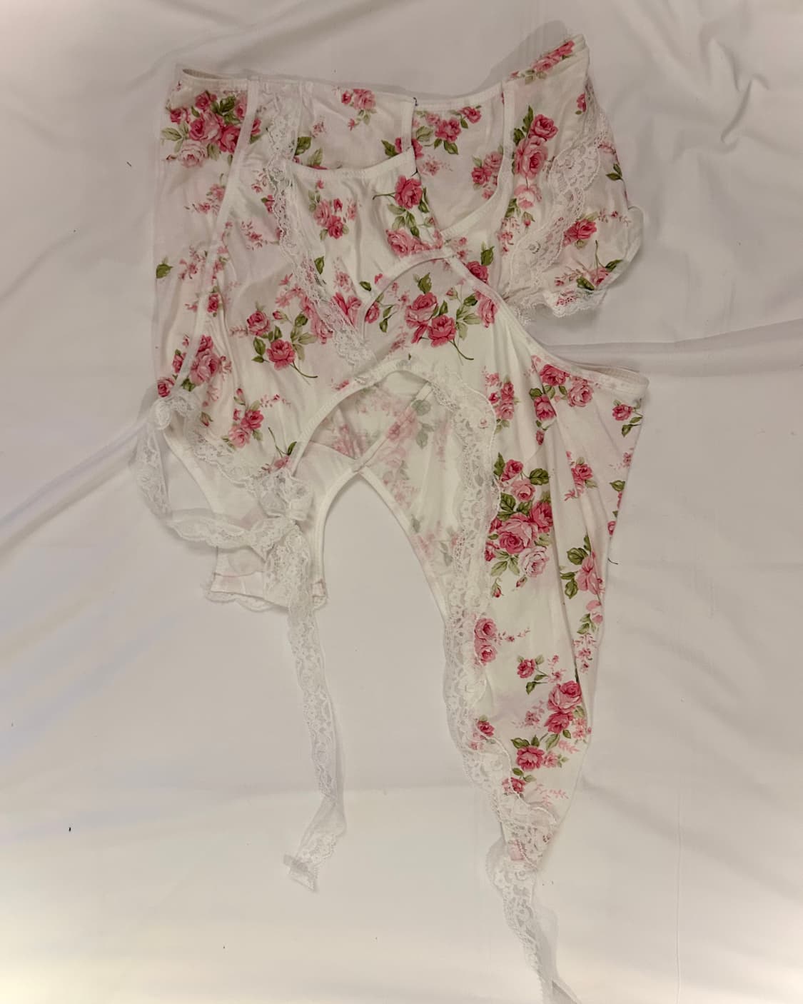 Rose white race skirt 상품이미지4