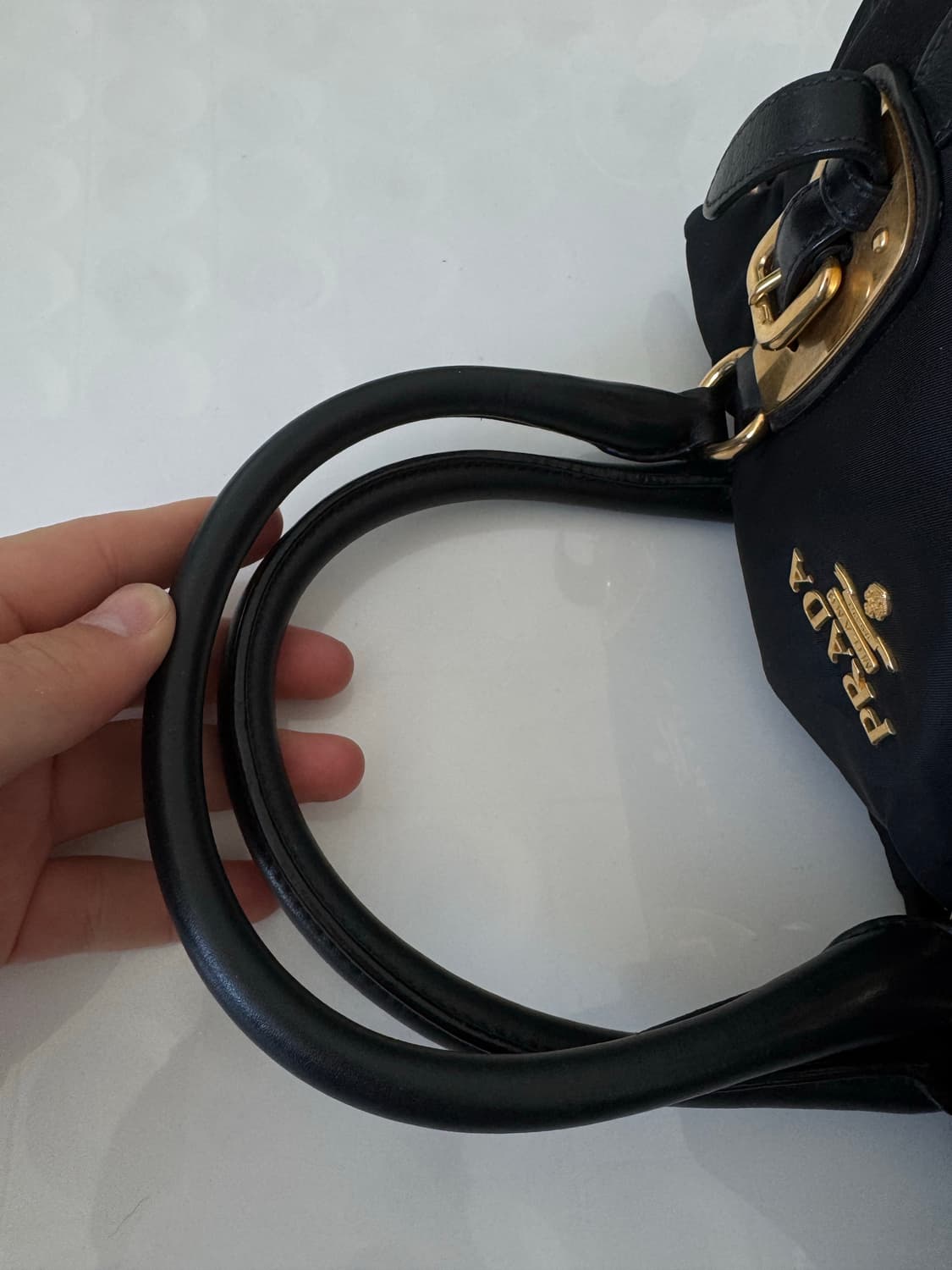 프라다 포코노 나일론 블랙 토트백 상품이미지10