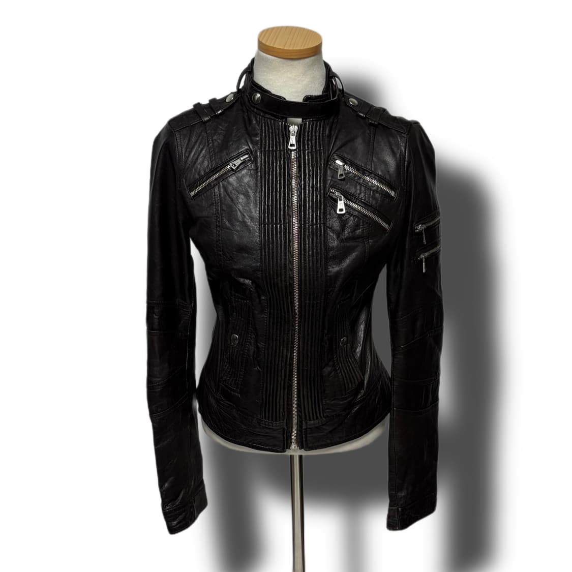 Kosmika vera pelle leather jacket 상품이미지8