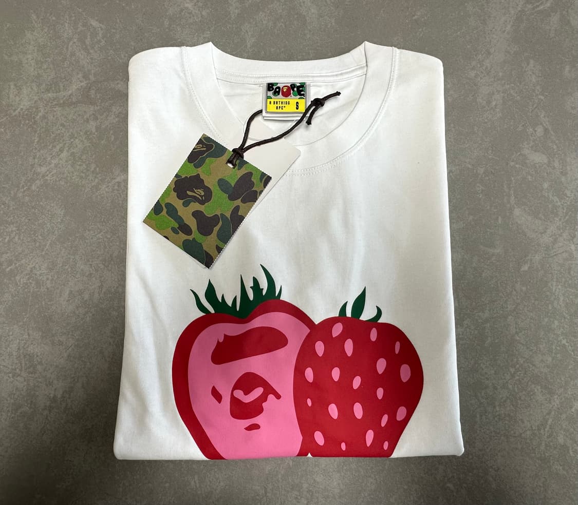 베이프 스트로베리 반팔 화이트 상품이미지7