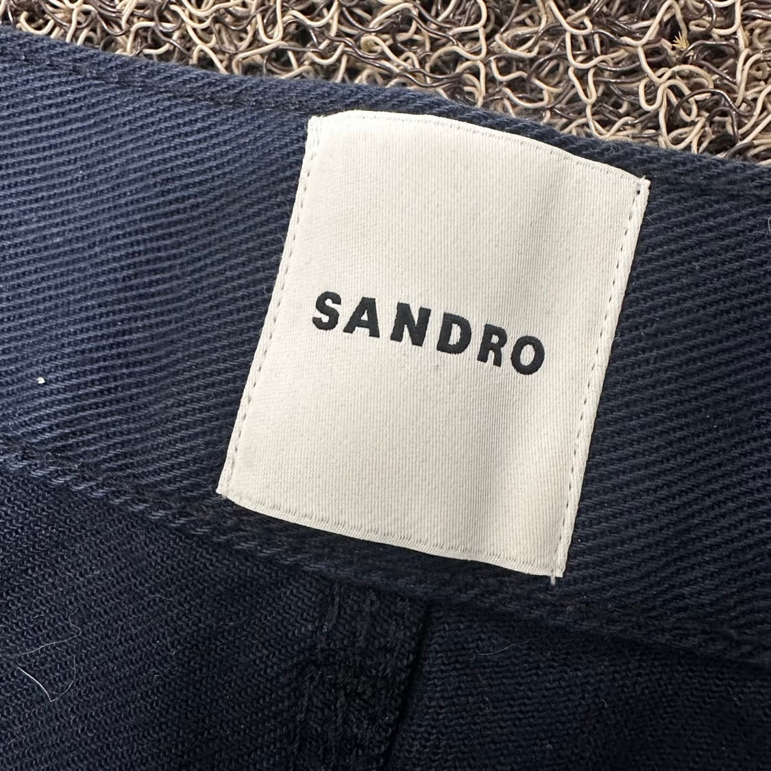 Sandro 산드로 코튼 면 와이드 바지 팬츠 42사이즈 상품이미지4