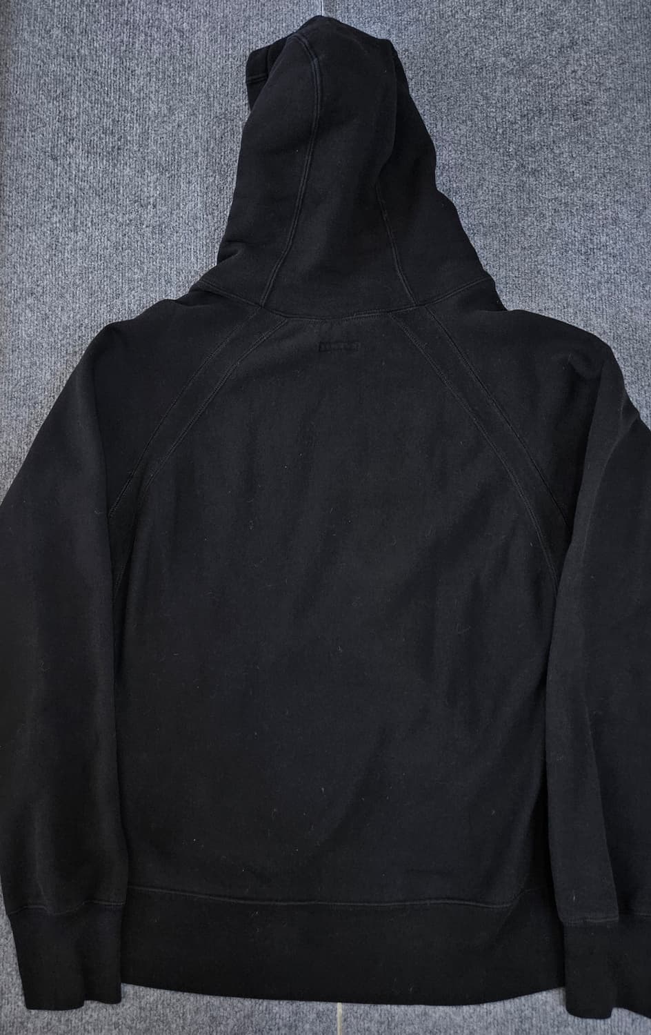 엔지니어드가먼츠 래글런 블랙 후드 급처 상품이미지3