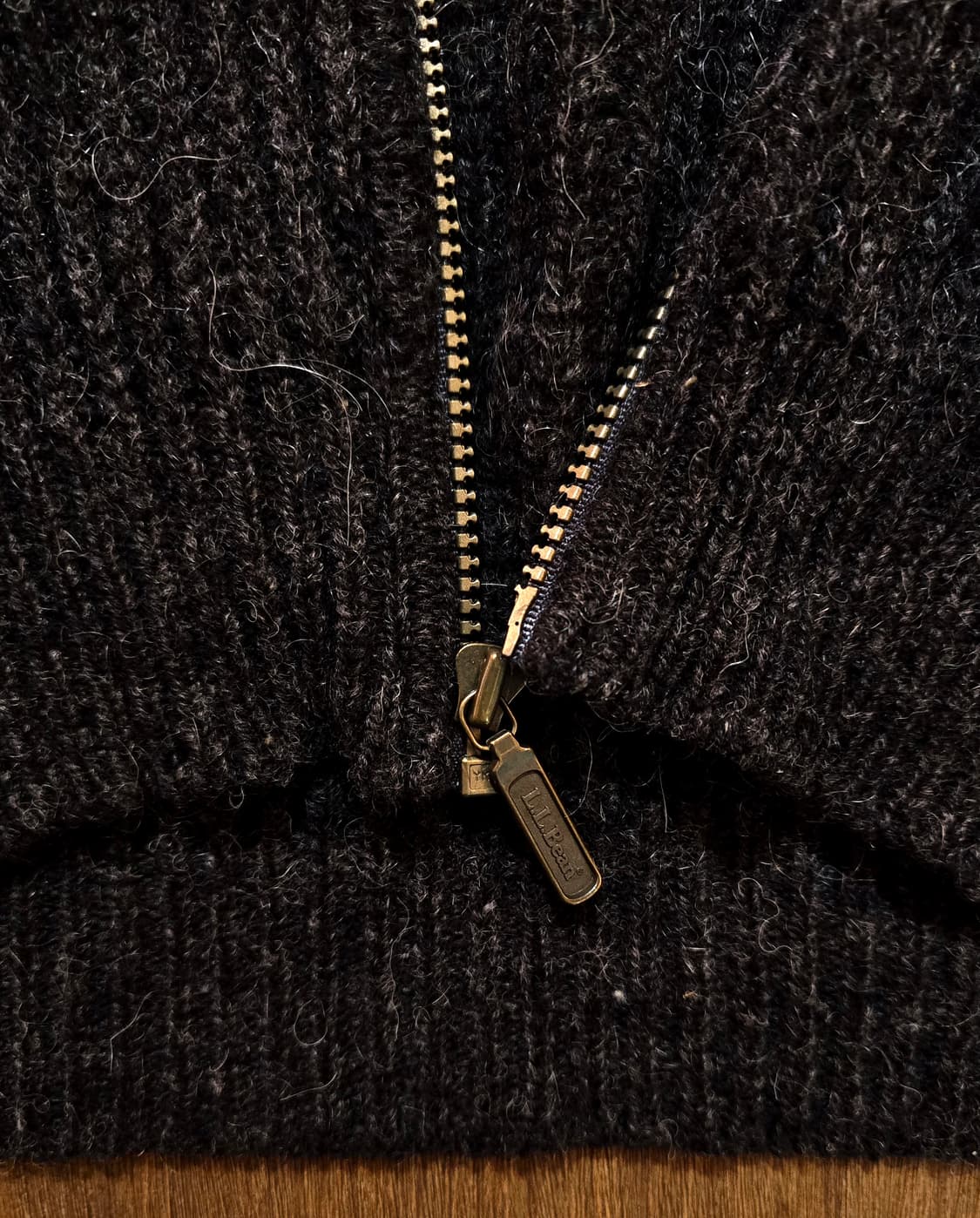 엘엘빈 울 알파카 집업 스웨터 USA (llbean) 상품이미지4