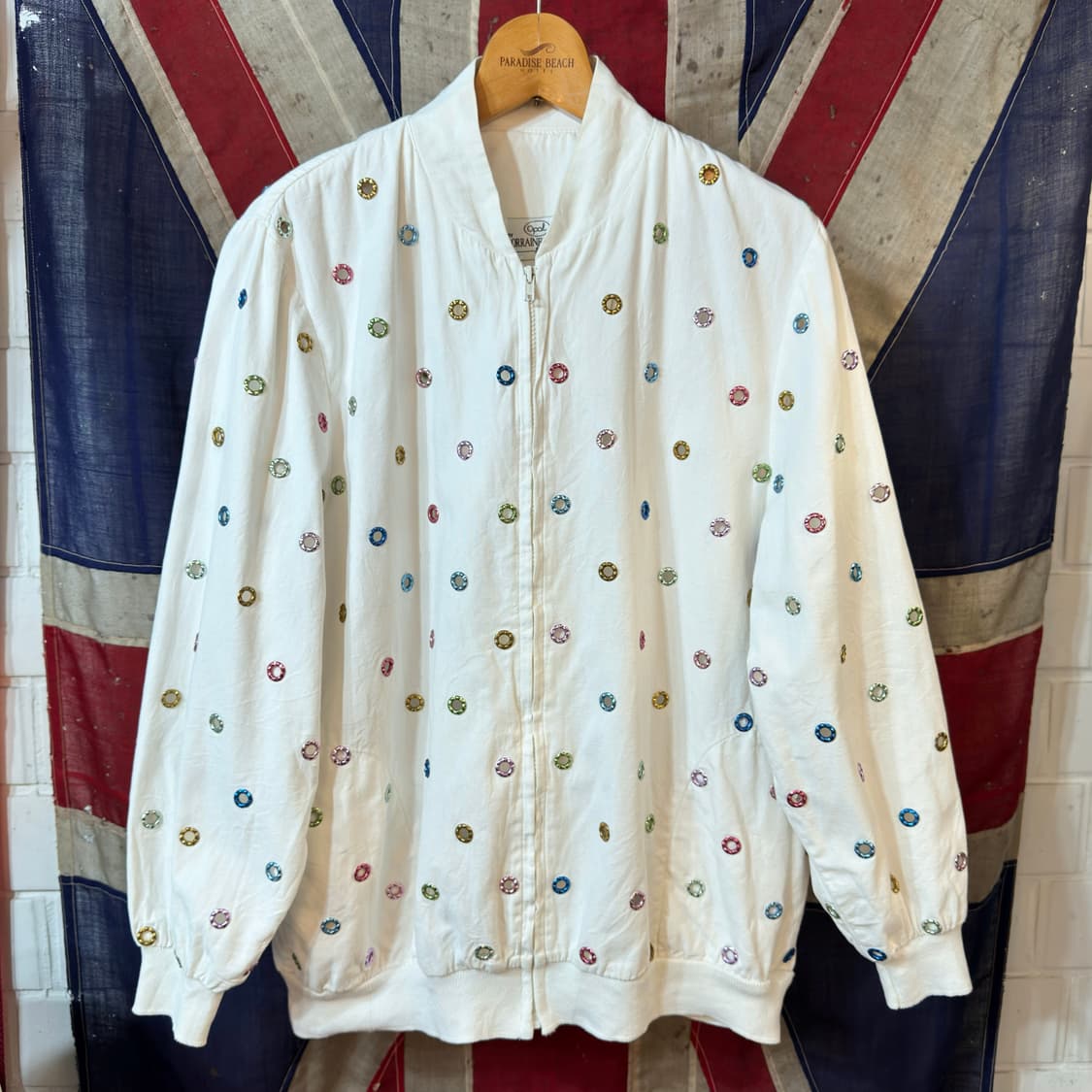 1980s USA OPAL 아일렛 디테일 자켓 상품이미지2