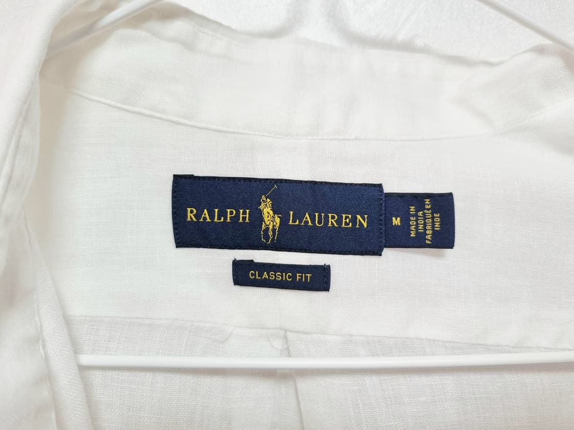 남성 폴로 랄프로렌 린넨 마 화이트 흰색 긴팔 남방 셔츠 상품이미지10