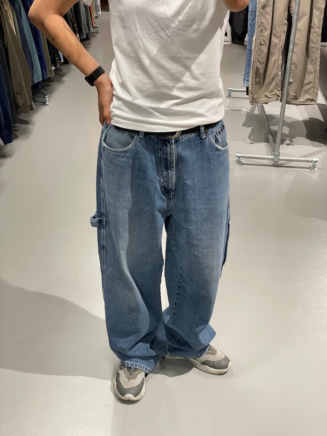 빈티지 힙합 데님 카펜더 팬츠 상품이미지2