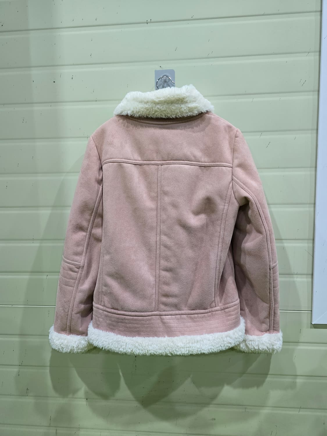 Soup 핑크 스웨이드 무스탕 자켓 상품이미지4