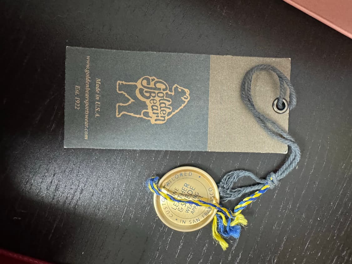 골든베어 코튼 바시티자켓 버건디 M사이즈 상품이미지9