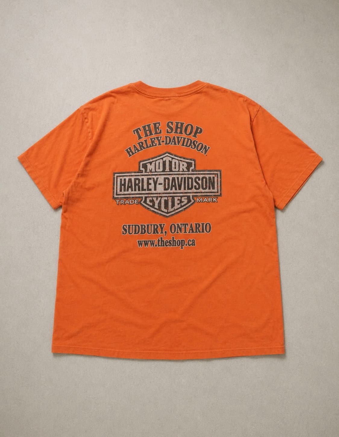 00's Harley-Davidson 할리 데이비슨 USA 오렌지 반팔 상품이미지1