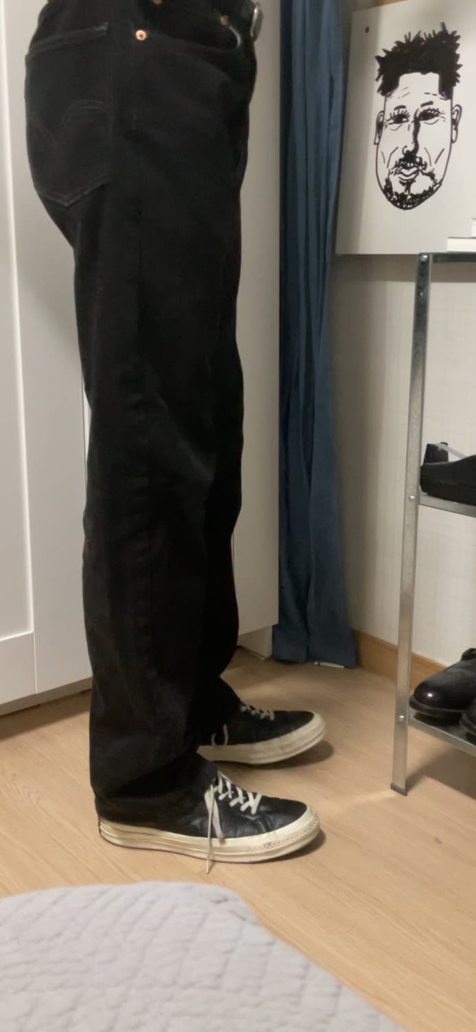 컨버스 원스타 로우 레더 블랙 상품이미지5