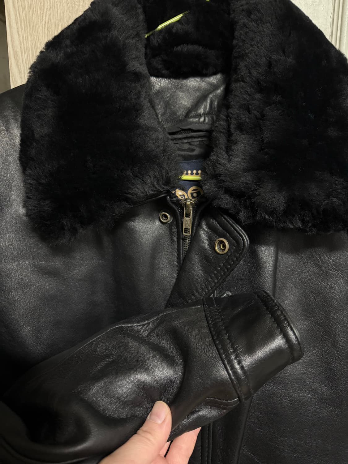 남자양가죽오리털자켓거의새거 상품이미지2