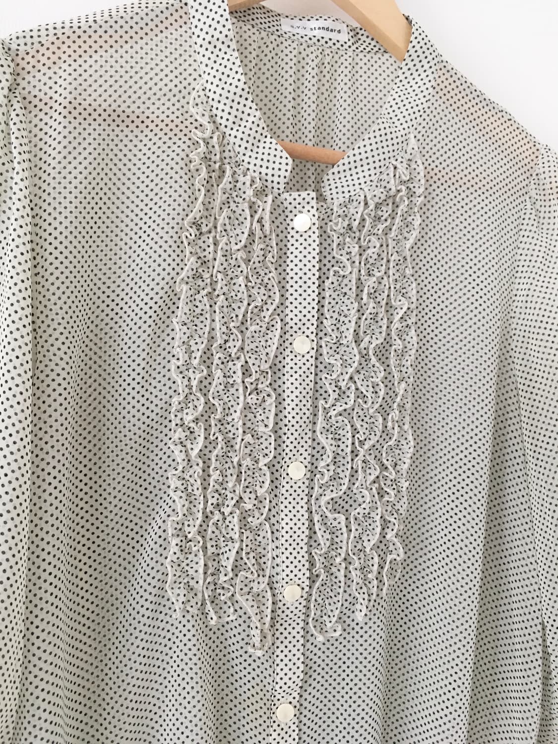 mini dot frill blouse 상품이미지9