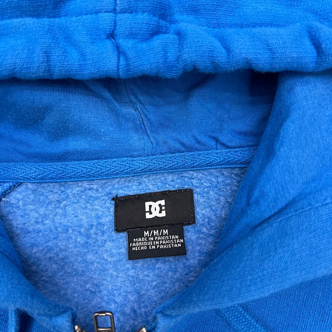 DC 블루 스트라이프 빅로고 후드집업 상품이미지2