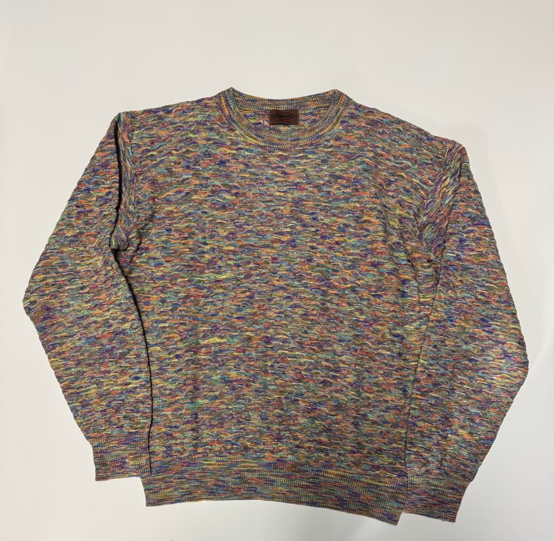 정품 여성 미쏘니 Missoni 빈티지 멀티 컬러 니트 L 상품이미지1