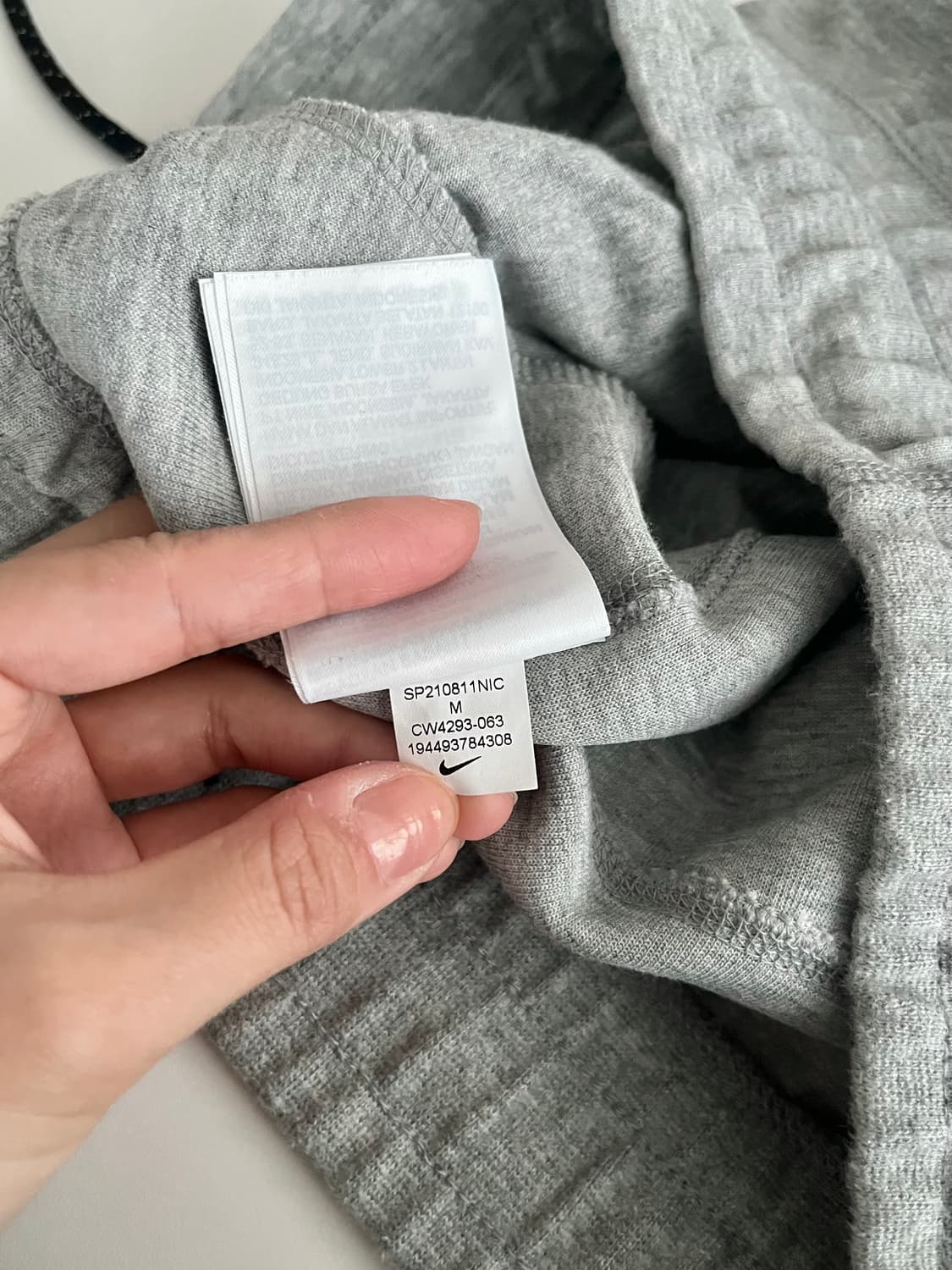 M) 나이키 여성 테크 플리스 조거 팬츠 그레이 상품이미지8