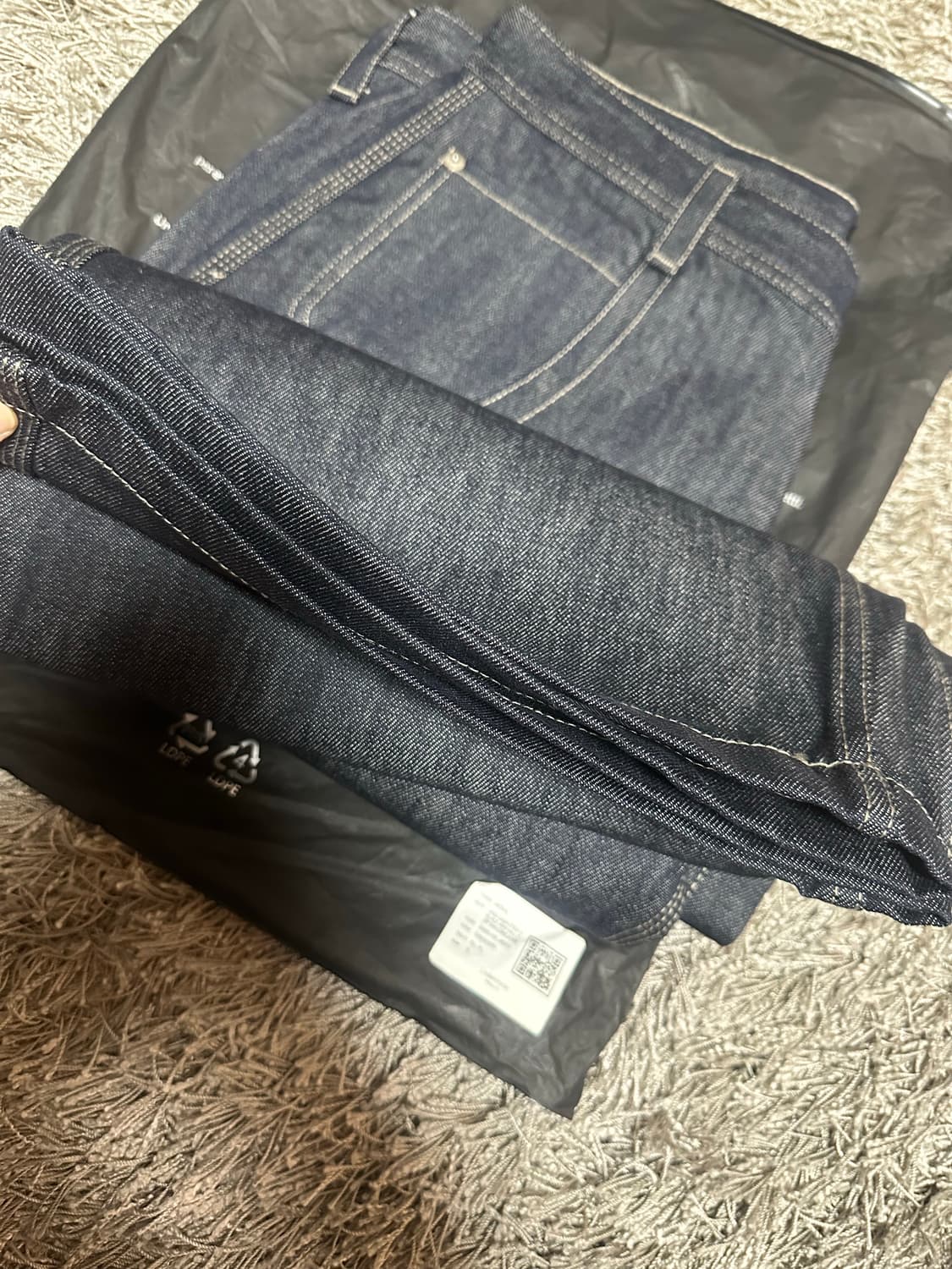 [3] 프로젝트 GR 레트로 배기 데님 팬츠 다크네이비 상품이미지7