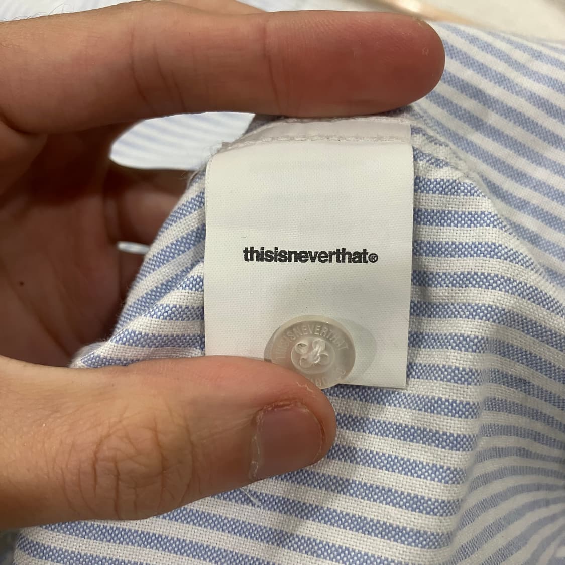 629 디스이즈네버댓 스트라이프 옥스포드 셔츠 상품이미지3