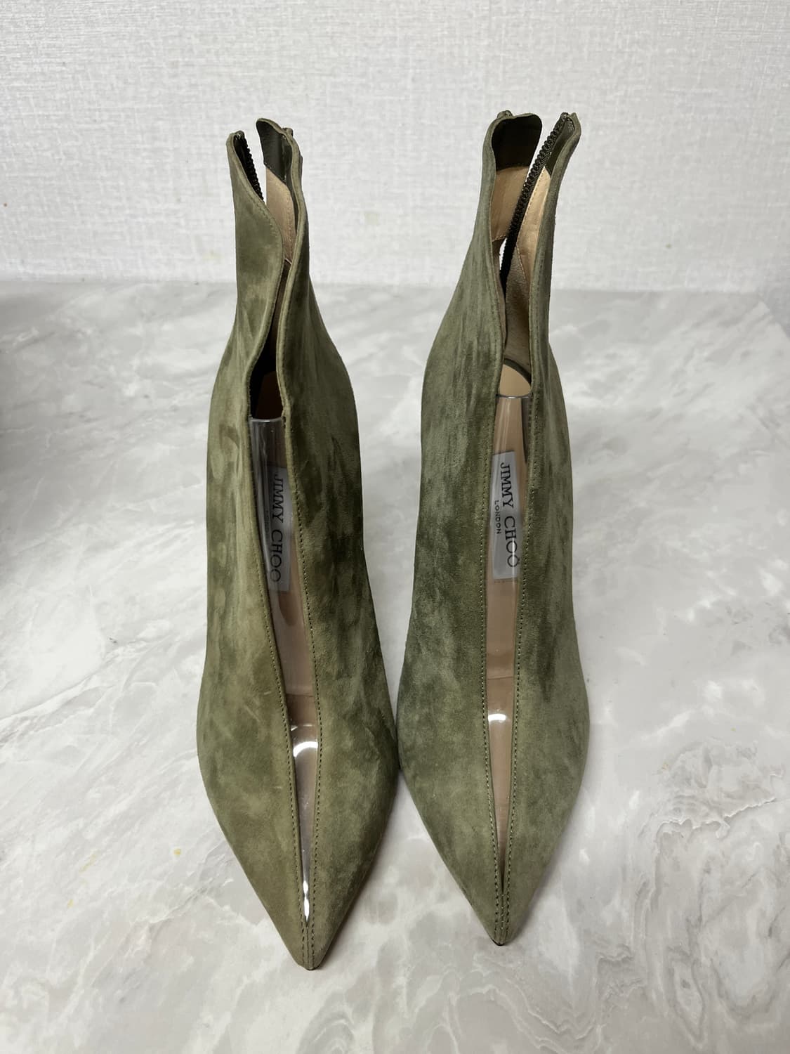 지미추 스웨이드 앵클 부츠 37반 새상품 상품이미지1