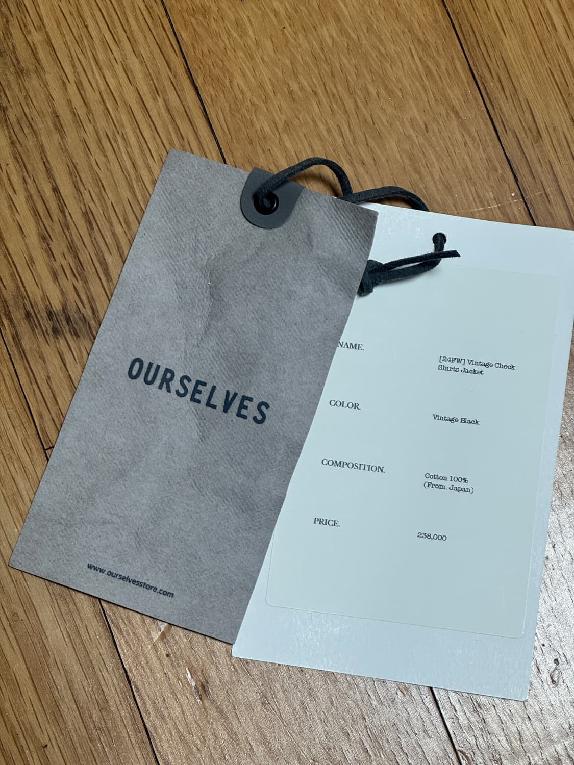 [1]아워셀브스 빈티지 체크셔츠 자켓 블랙 상품이미지6