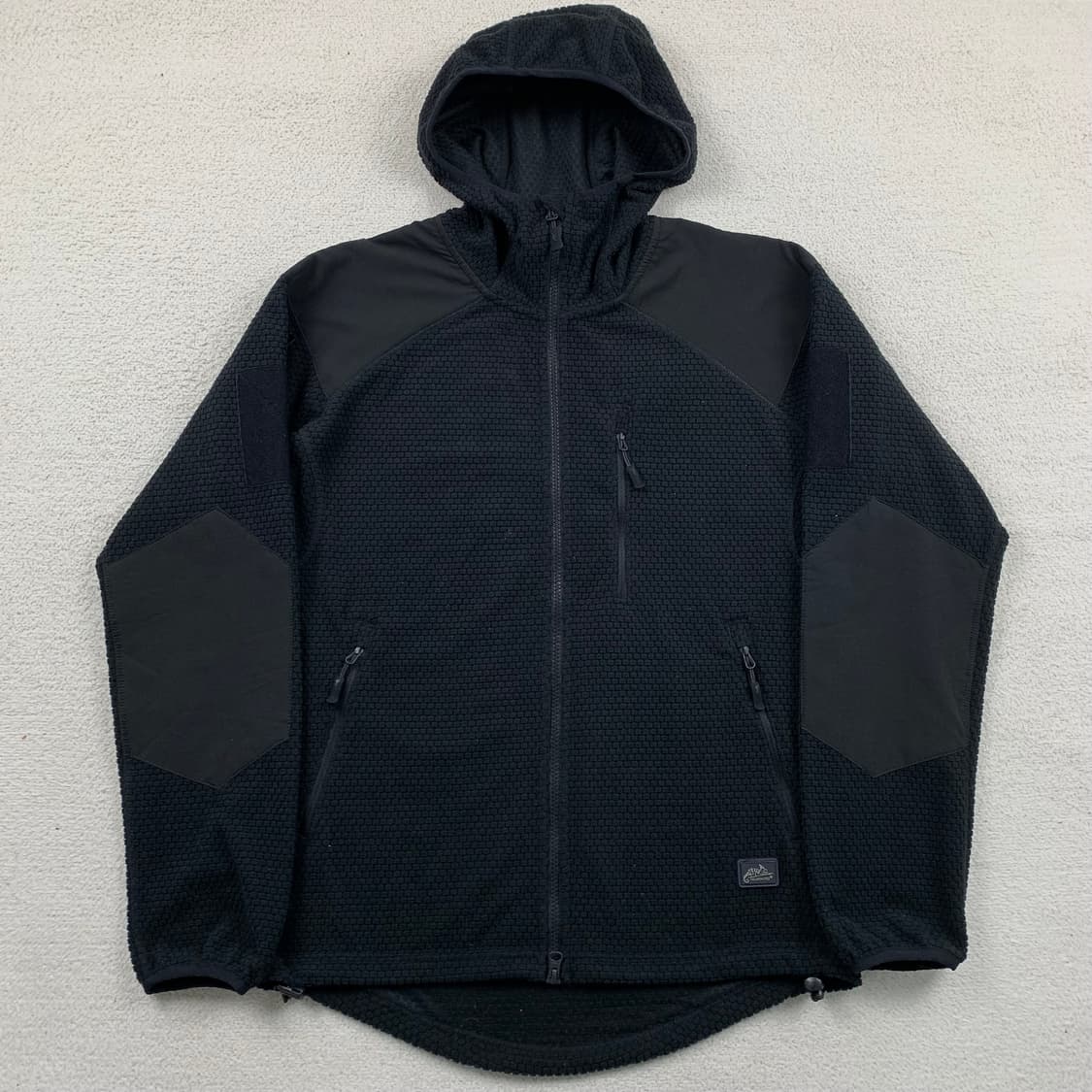 헬리콘텍스 알파 텍티컬 플리스 후드집업 블랙 상품이미지1