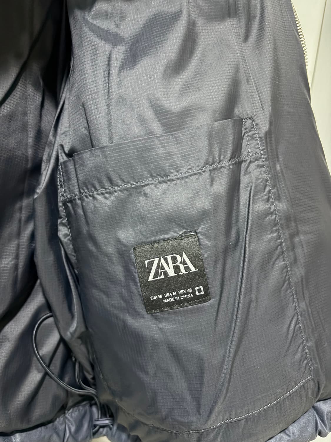 자라 ZARA 블루종 네이비 패딩 점퍼 상품이미지2