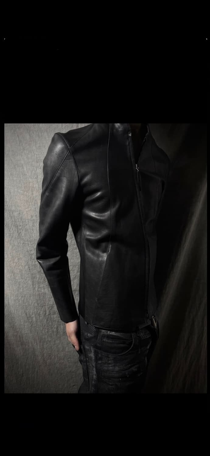 The Viridi-anne Calfskin 가죽자켓 상품이미지1