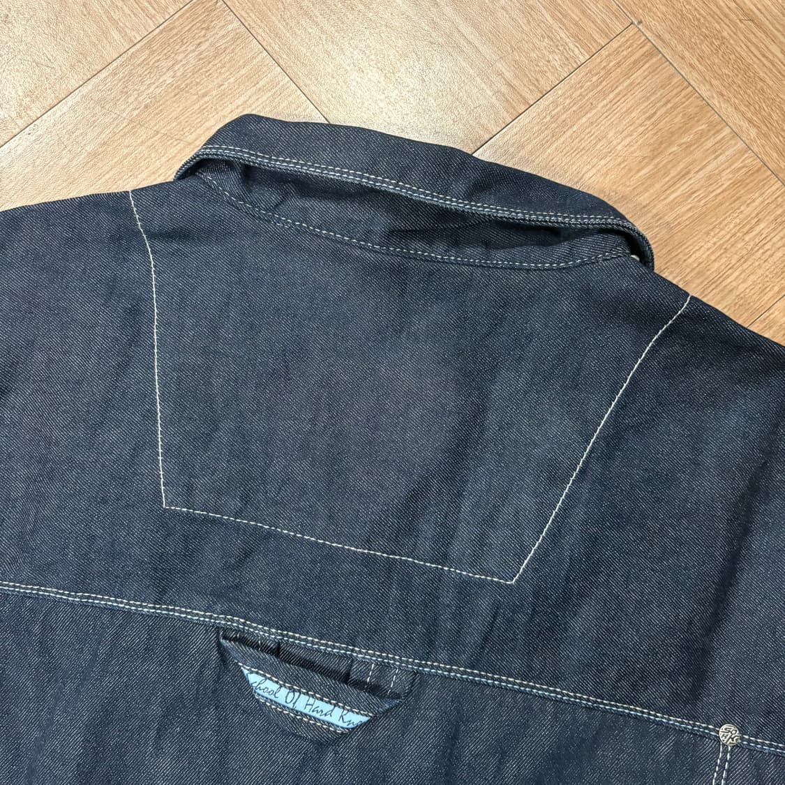 스쿨 오프 하드 낙스 딥블루 데님 자켓 상품이미지3