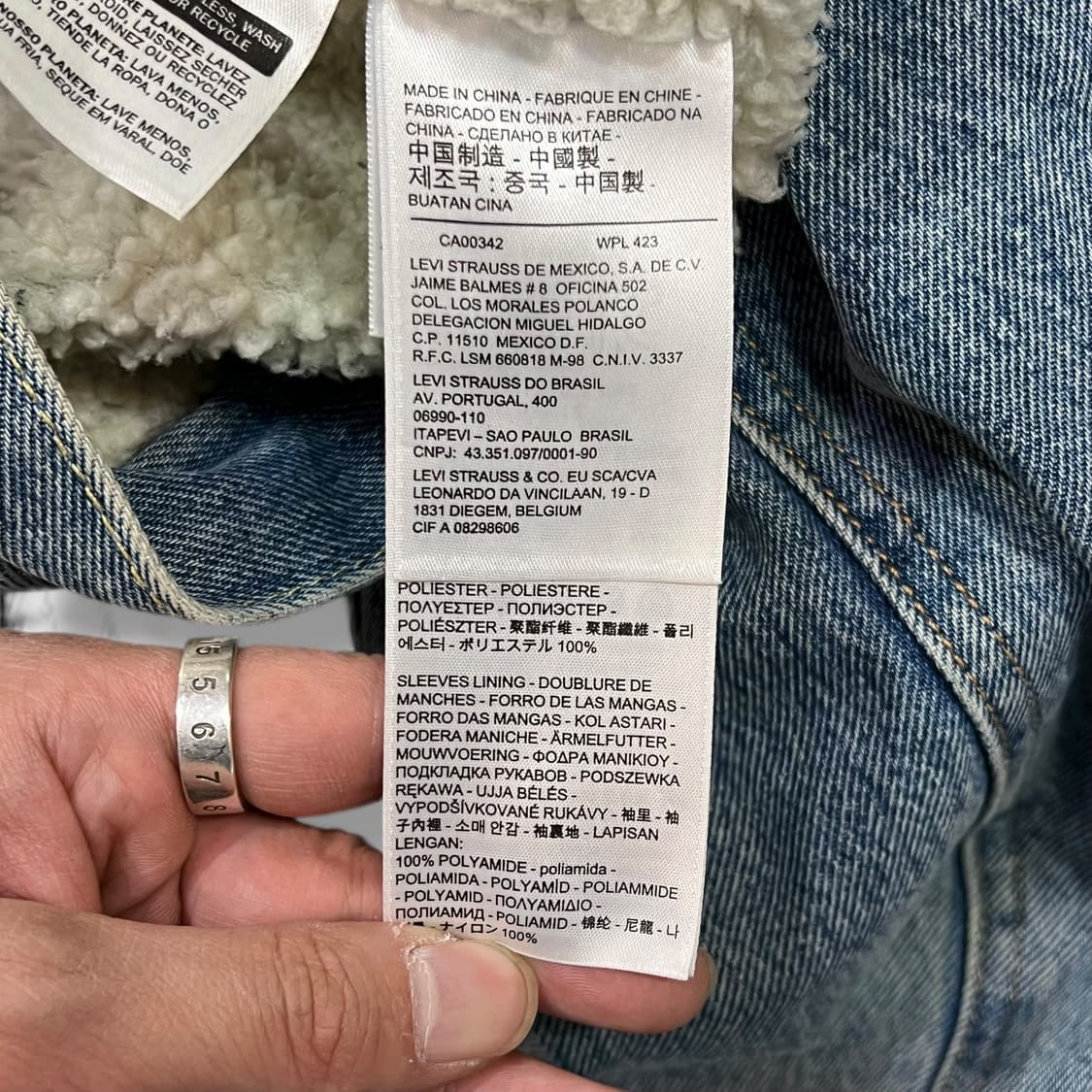  리바이스 데님 쉐르파 자켓 y14271 상품이미지7