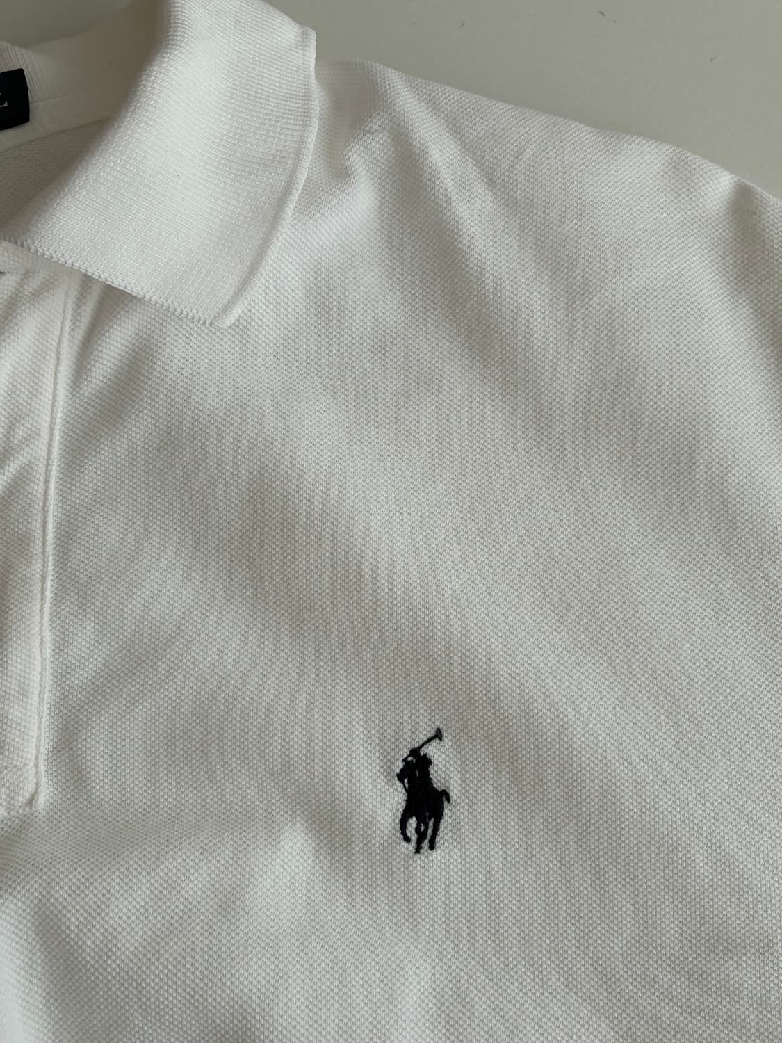 L) 폴로 랄프로렌 반팔 카라 티셔츠 화이트 상품이미지4