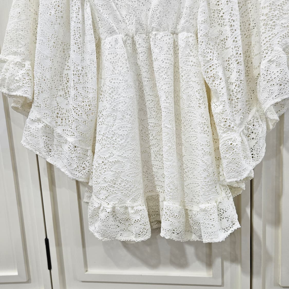 레이스 프릴 케이프 블라우스 상품이미지6