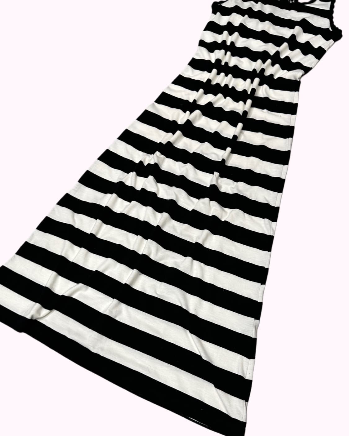 stripe heart crochet long dress 상품이미지3