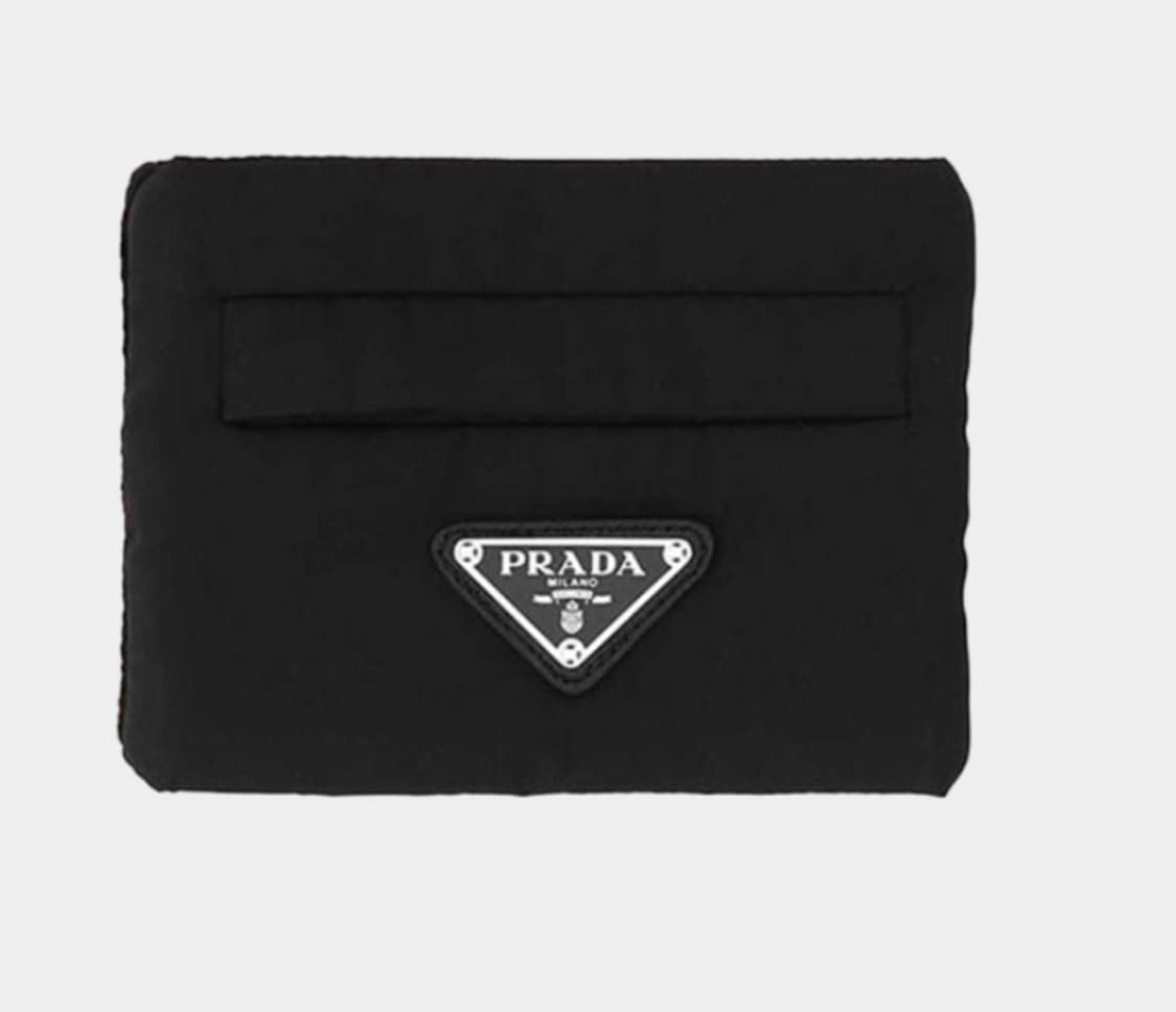 [새상품]프라다 로고 니트 밴드 카드지갑 M 상품이미지5