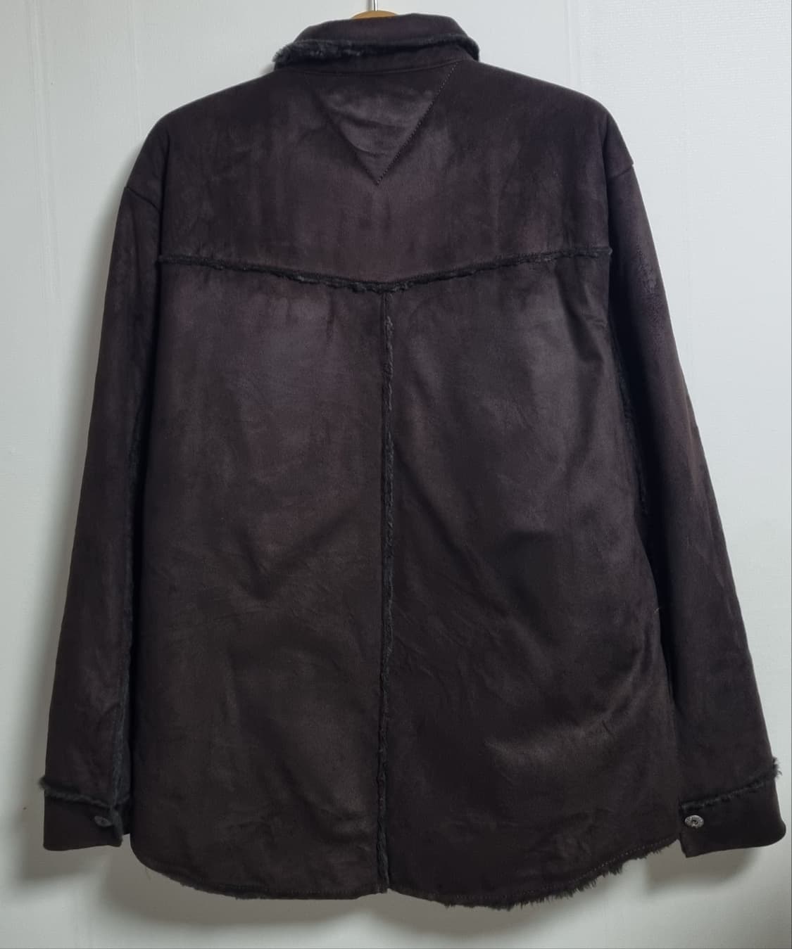 L ) 타미힐피거 다크브라운 스웨이드 퍼 자켓 상품이미지2