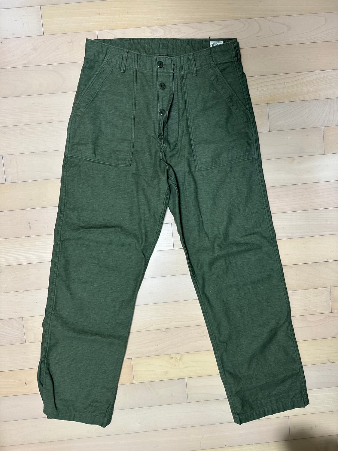 오어슬로우 퍼티그팬츠 빈티지 워싱  상품이미지1