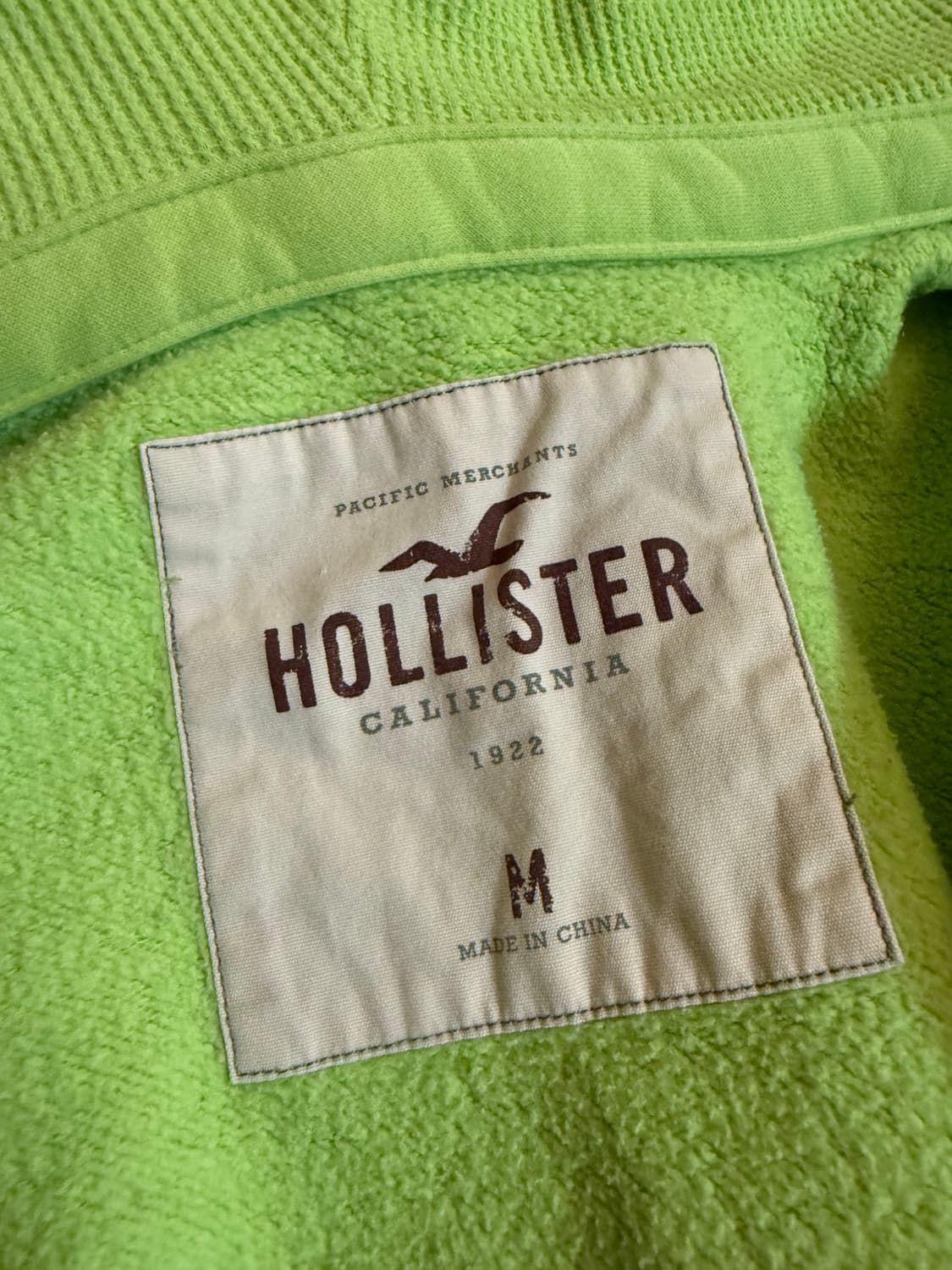 홀리스터 후드집업 연두색 M 상품이미지2