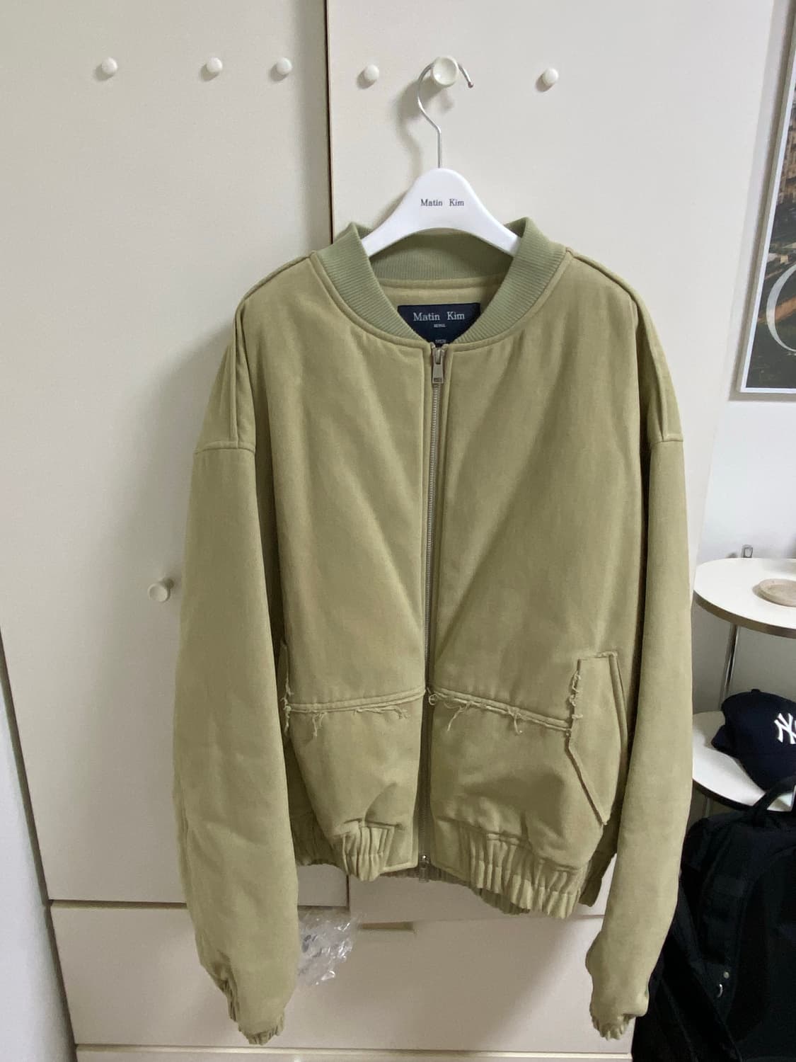 마땡킴 스웨이드 봄버자켓 사이즈 XL 상품이미지1