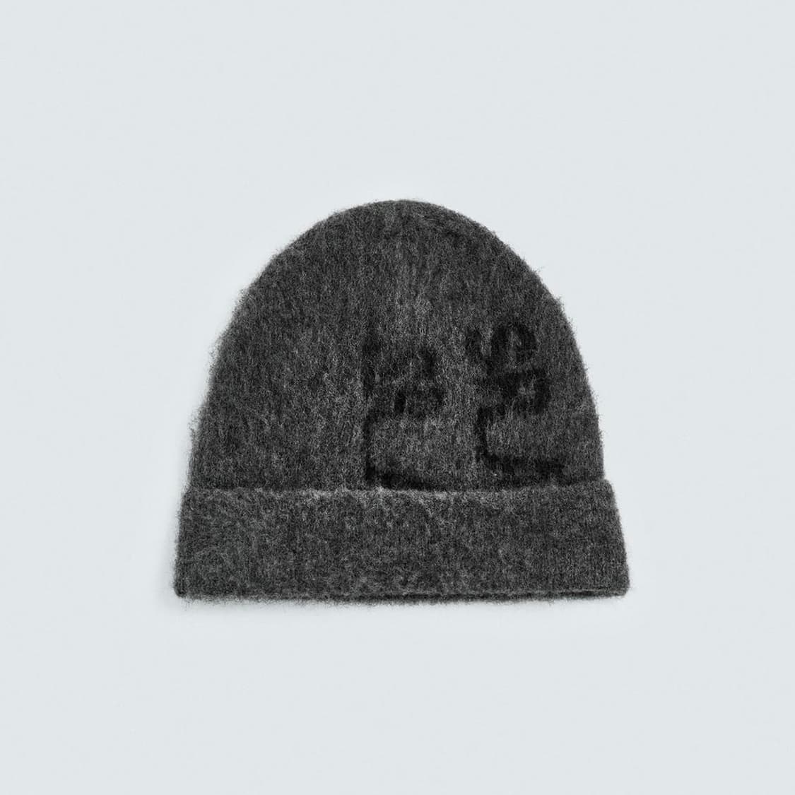 자라 X SR_A 로고 비니 그레이 새상품 상품이미지1