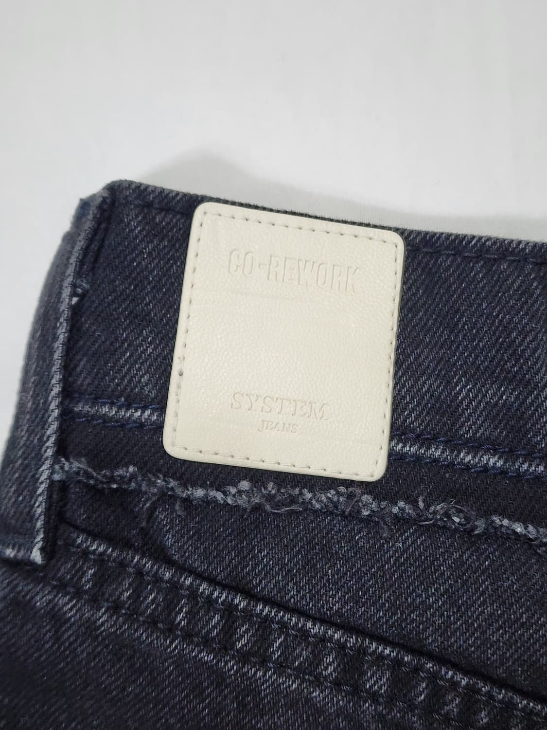 시스템x리바이스 벌룬핏 흑청 데님 팬츠 상품이미지8