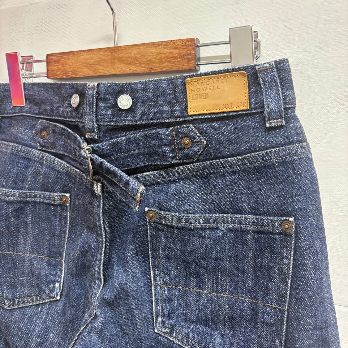 마가렛호웰 X에드윈 데님 신치백 셀비지 버뮤다 팬츠  상품이미지6