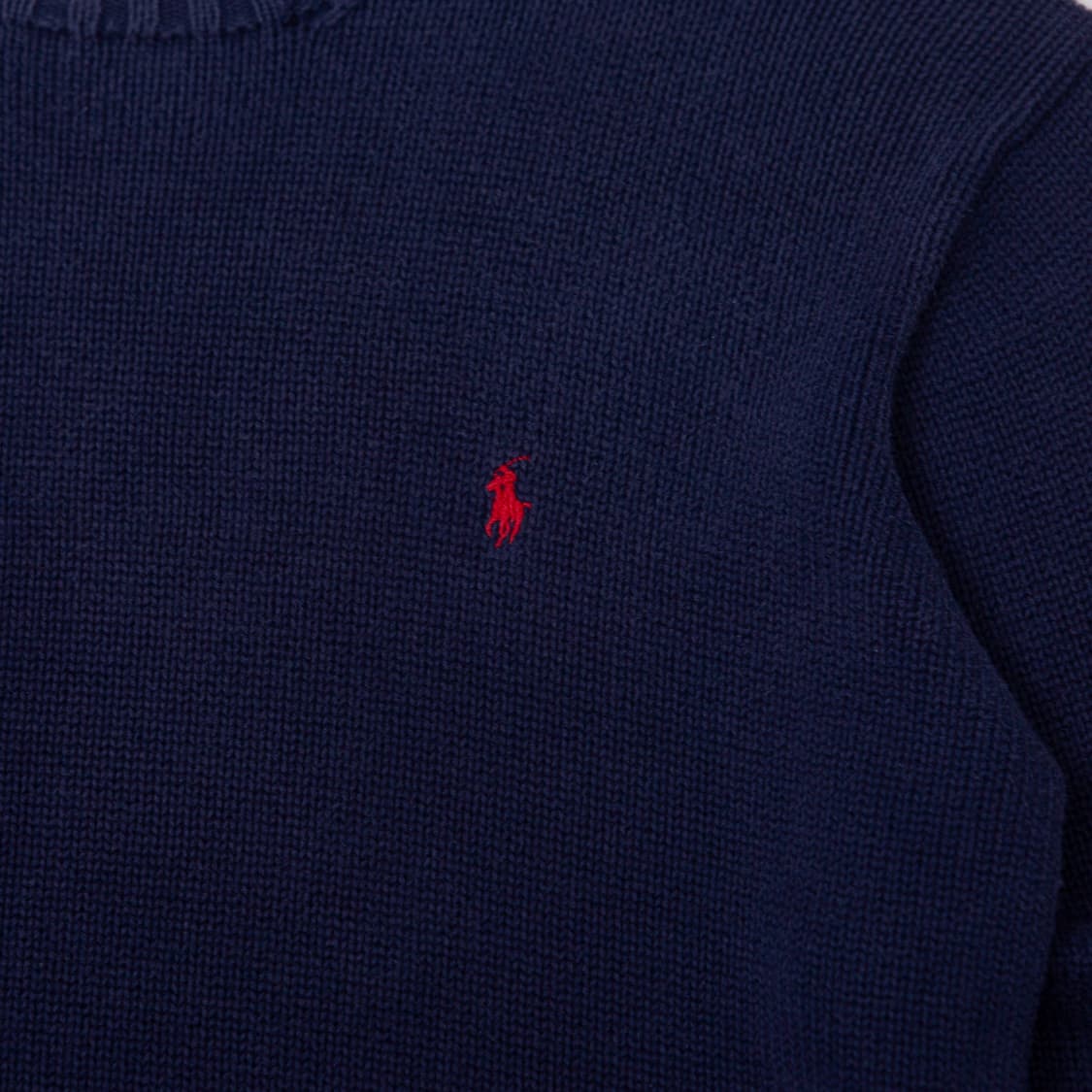폴로 랄프로렌 코튼 니트 스웨터 네이비 상품이미지2