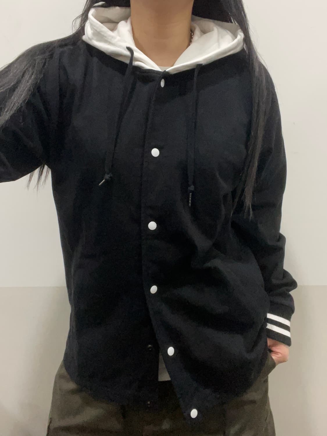 Beams heart 빔즈하트 후드 바시티자켓 상품이미지1