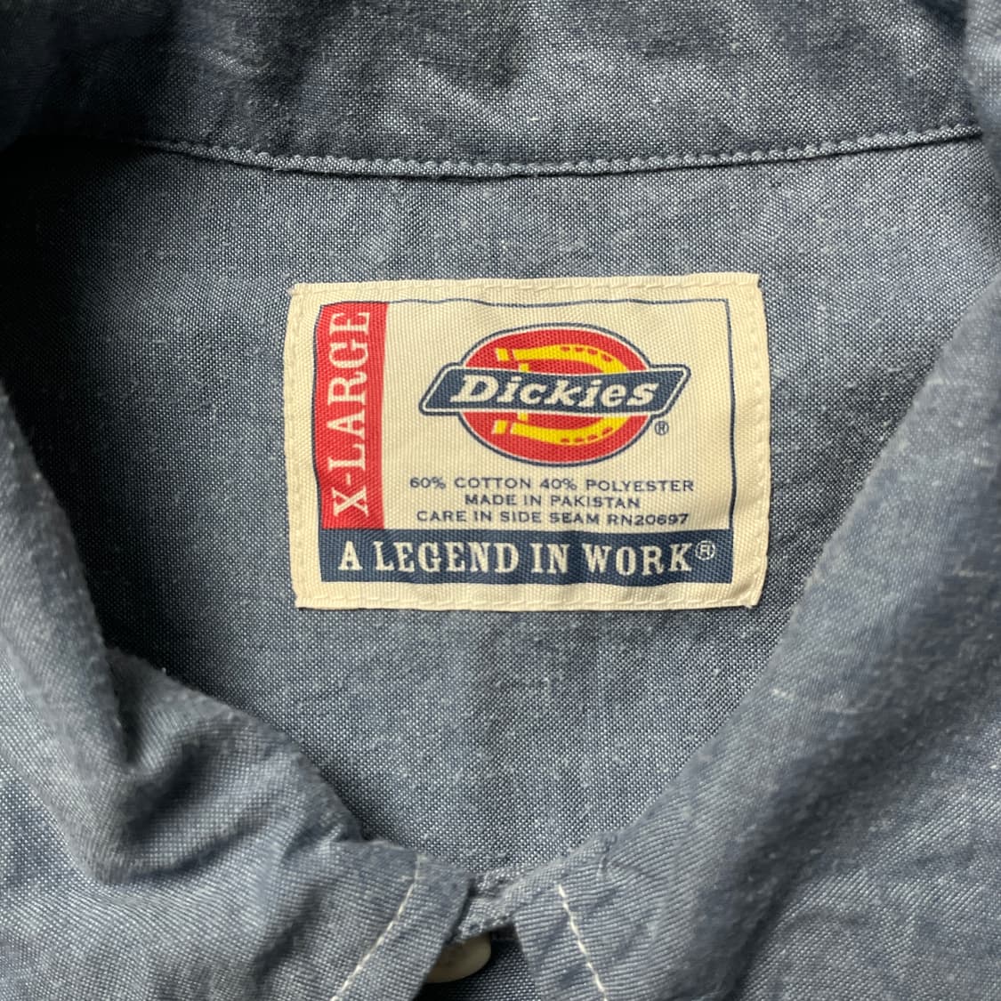 DICKIES 디키즈 빈티지 블루 플랩포켓 워크 셔츠 A00909 상품이미지10