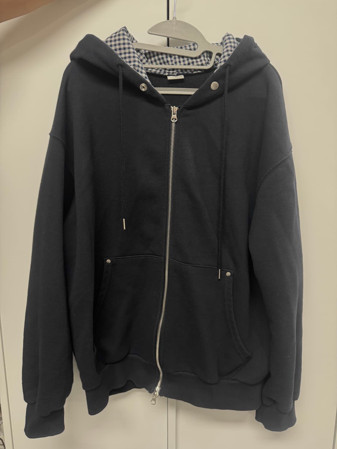 체크포인트 후드집업 Navy 상품이미지2