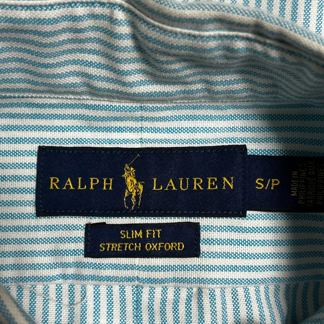 S 폴로랄프로렌 슬림핏 스카이블루 스트라이프 셔츠 상품이미지4
