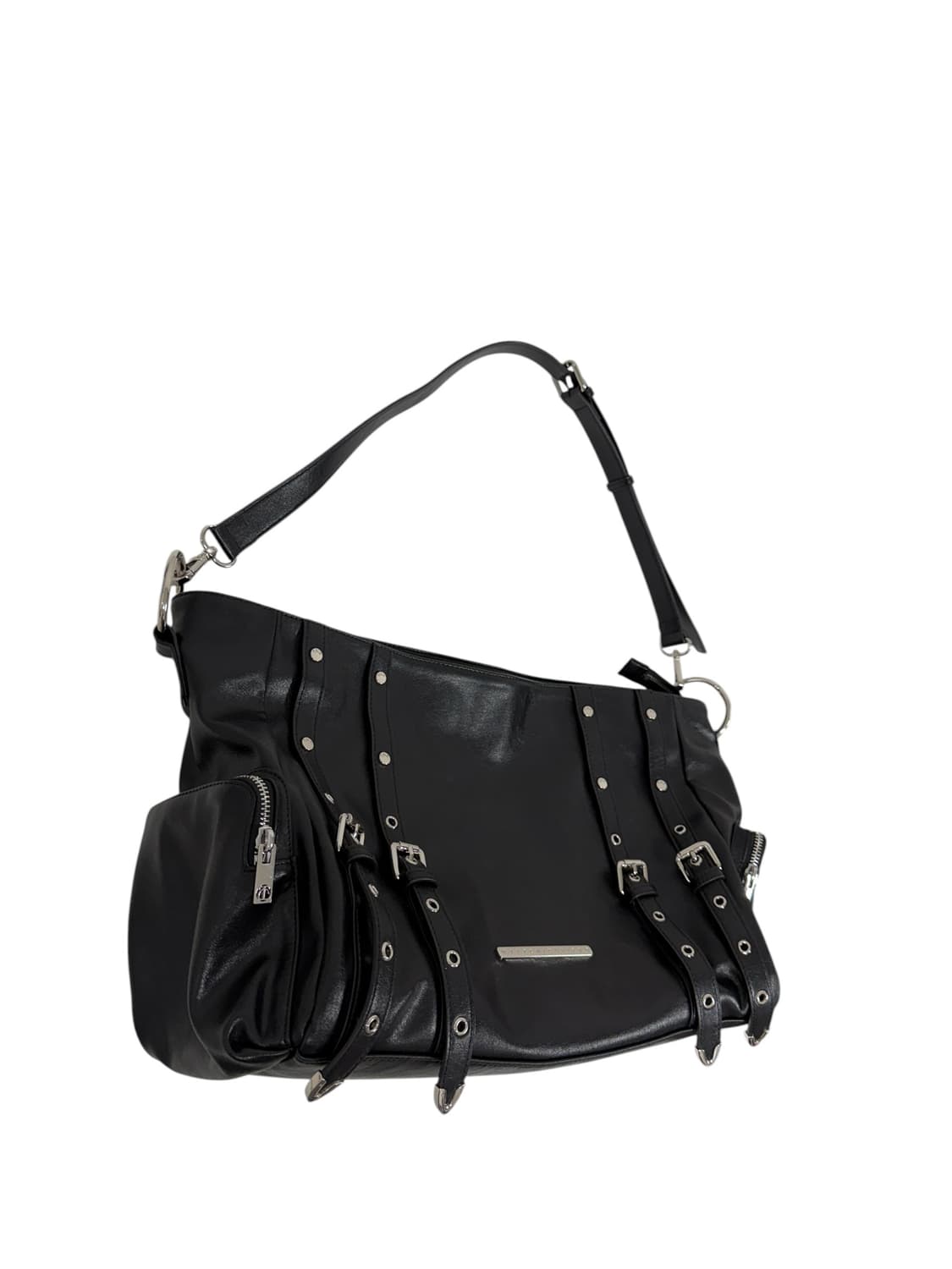 트리밍버드 멕시 스터드 백 블랙 상품이미지2