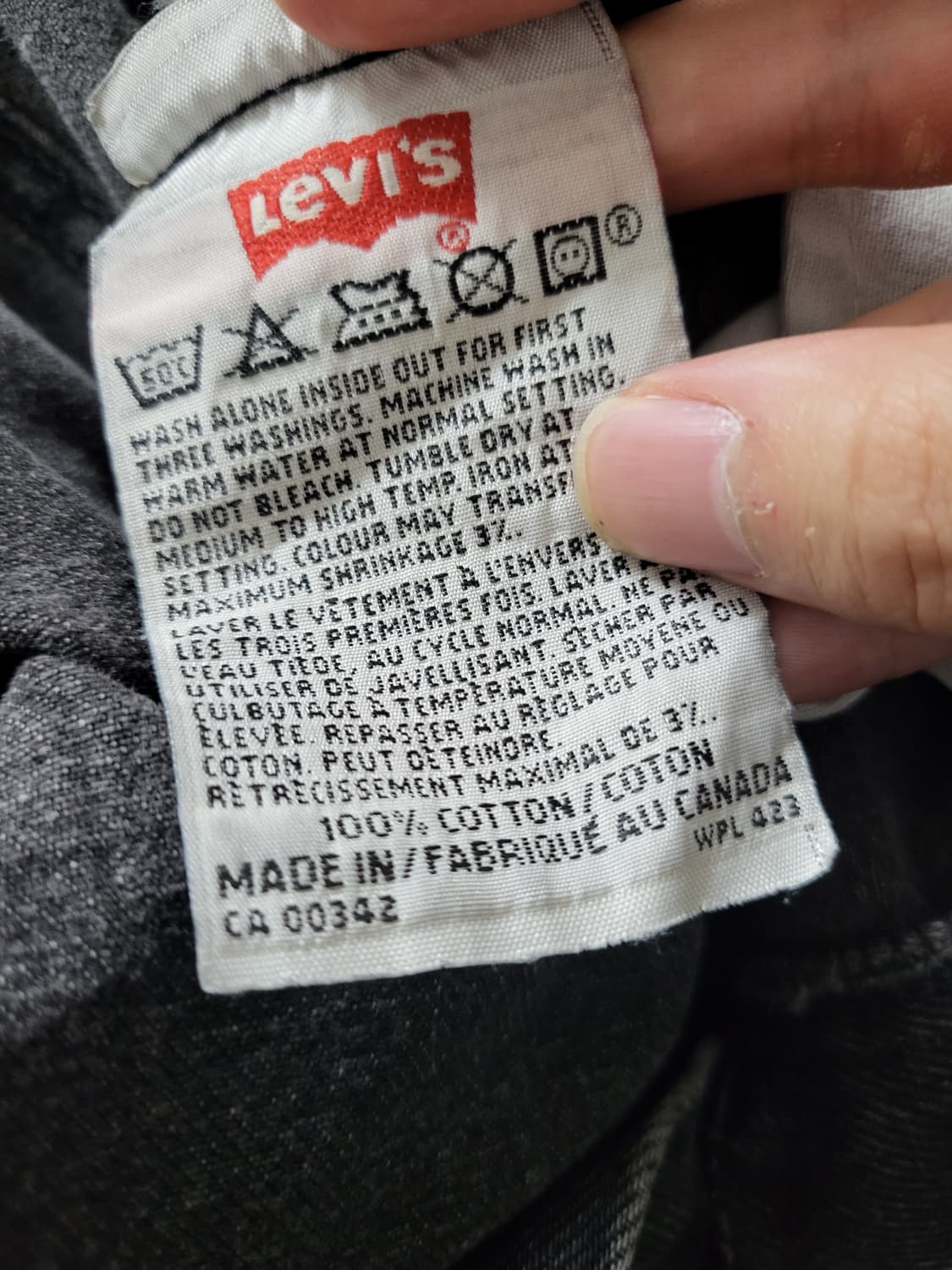 90s Levis 501 black 상품이미지4